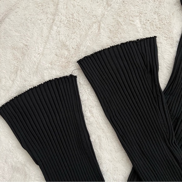 Simon Miller Malo Rib Knit Spaghetti Strap Jumpsuit Black - Picture 7 of 7